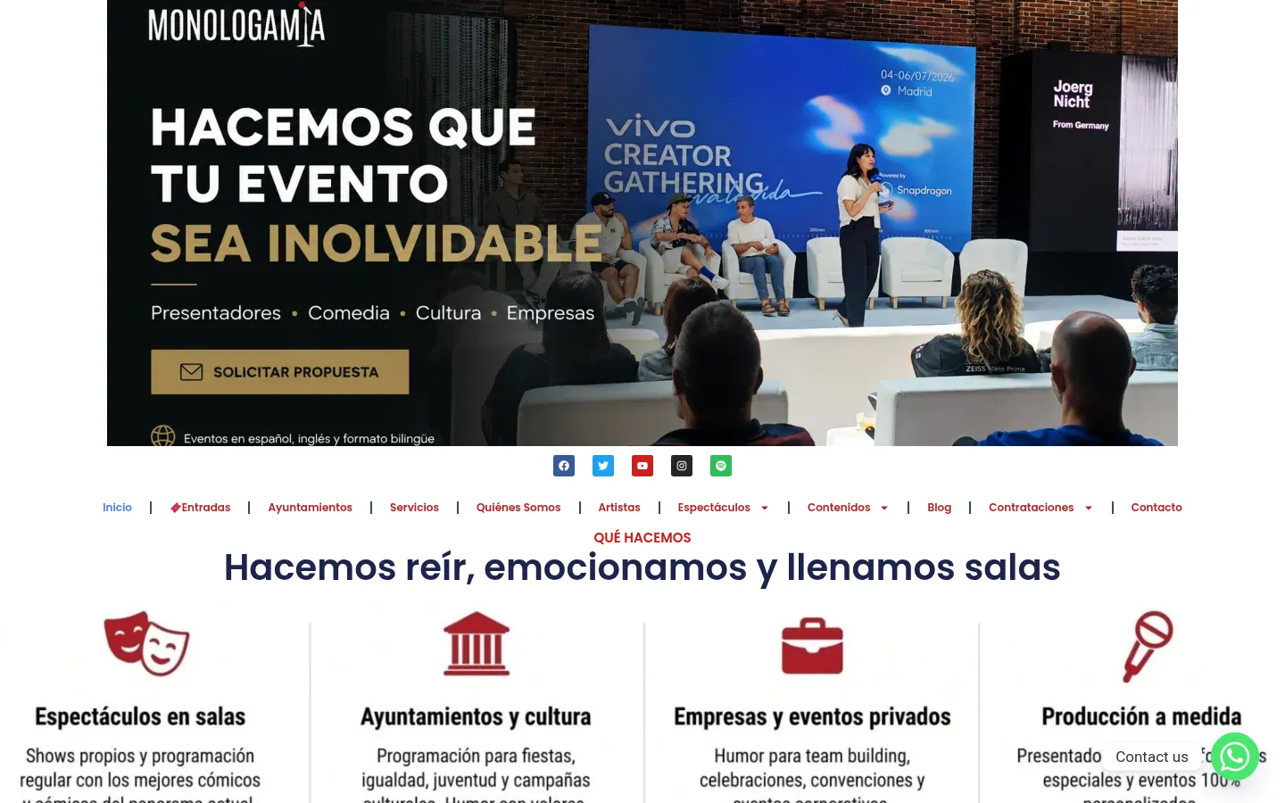 Captura de la web de Monologamia